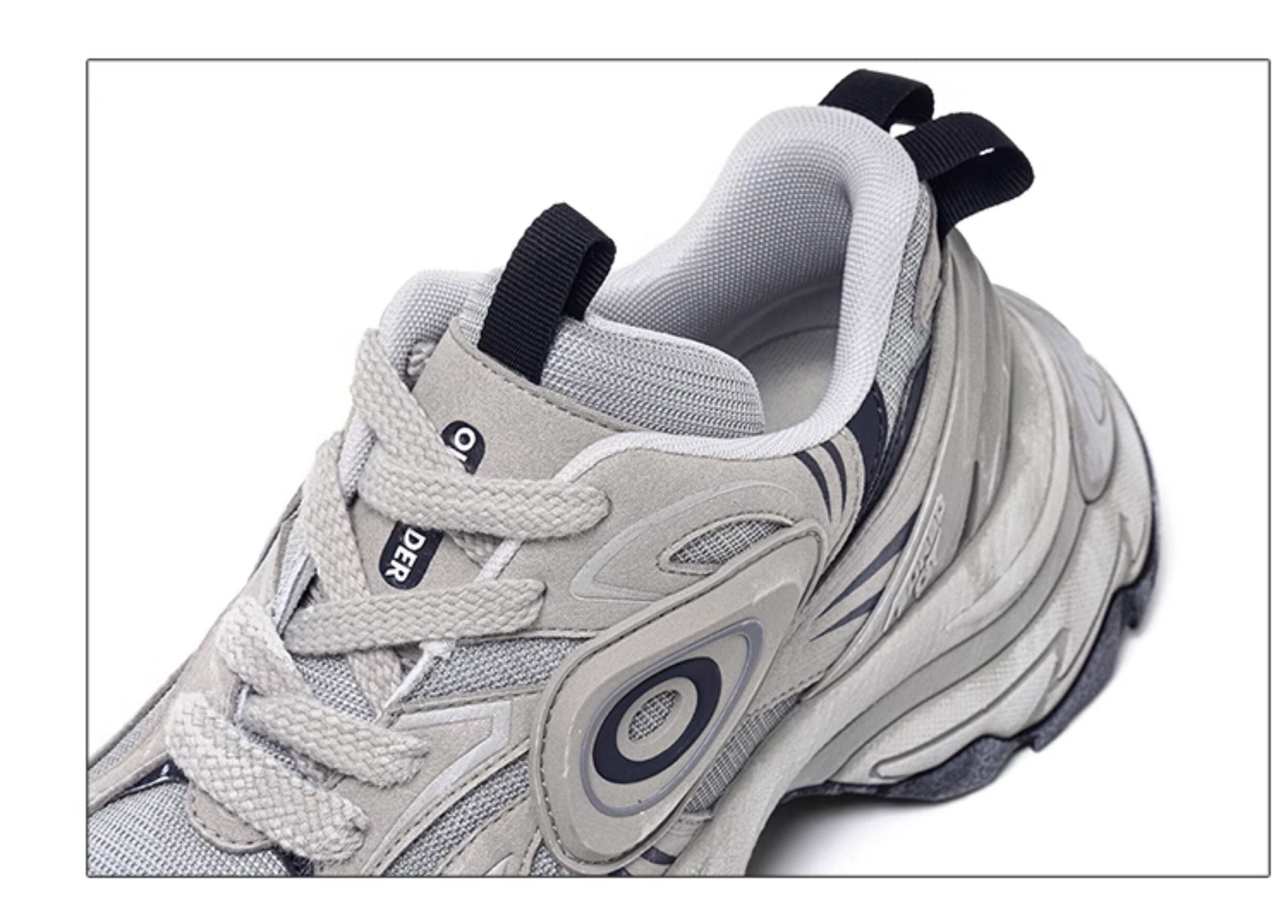 OLD ORDER TURBO GT ダッドスニーカー 厚底 男女兼用 Grey View