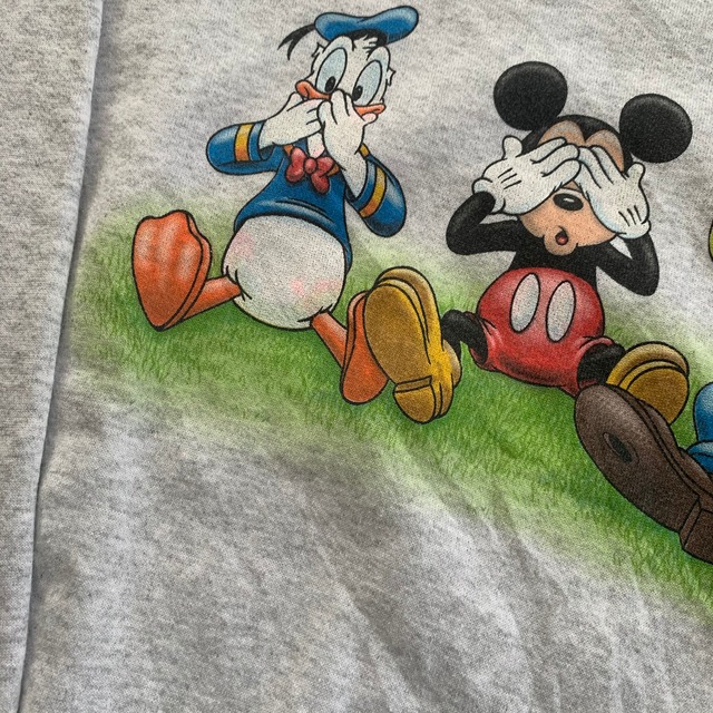 Disney ディズニー ミッキー スウェット トレーナー キャラクター 古着 90 S 古着屋 Baa