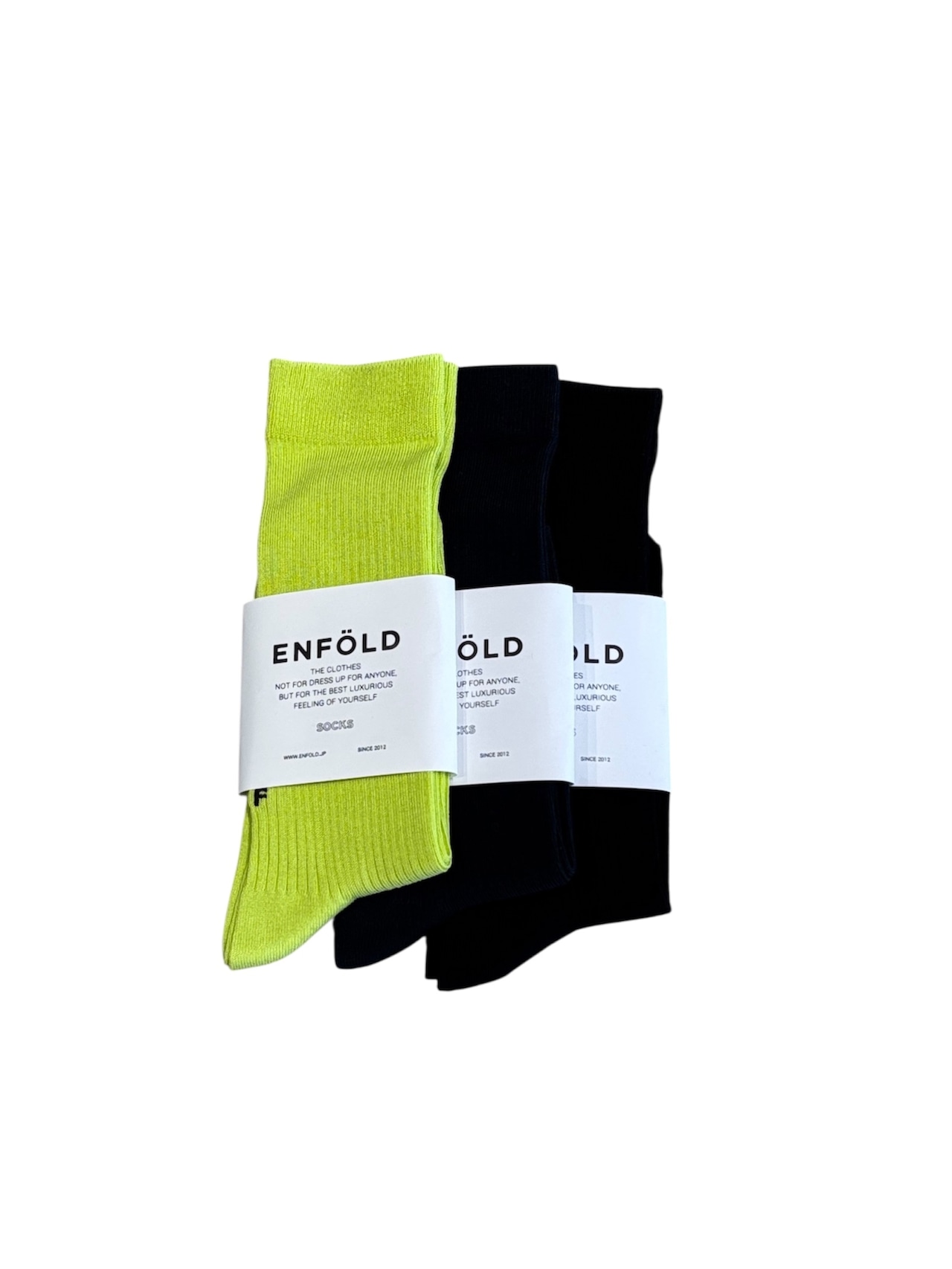 【25AW】ENFOLD エンフォルド / EMBROIDERY HIGH-GAUGE SOCKS / ソックス - 1