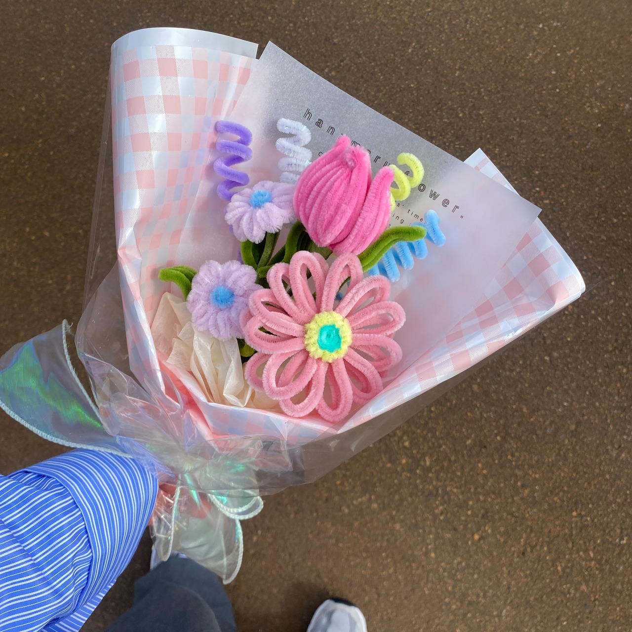 gingham bouquet series pink 【ギンガムチェック】 | fuwafuwa flower - 2