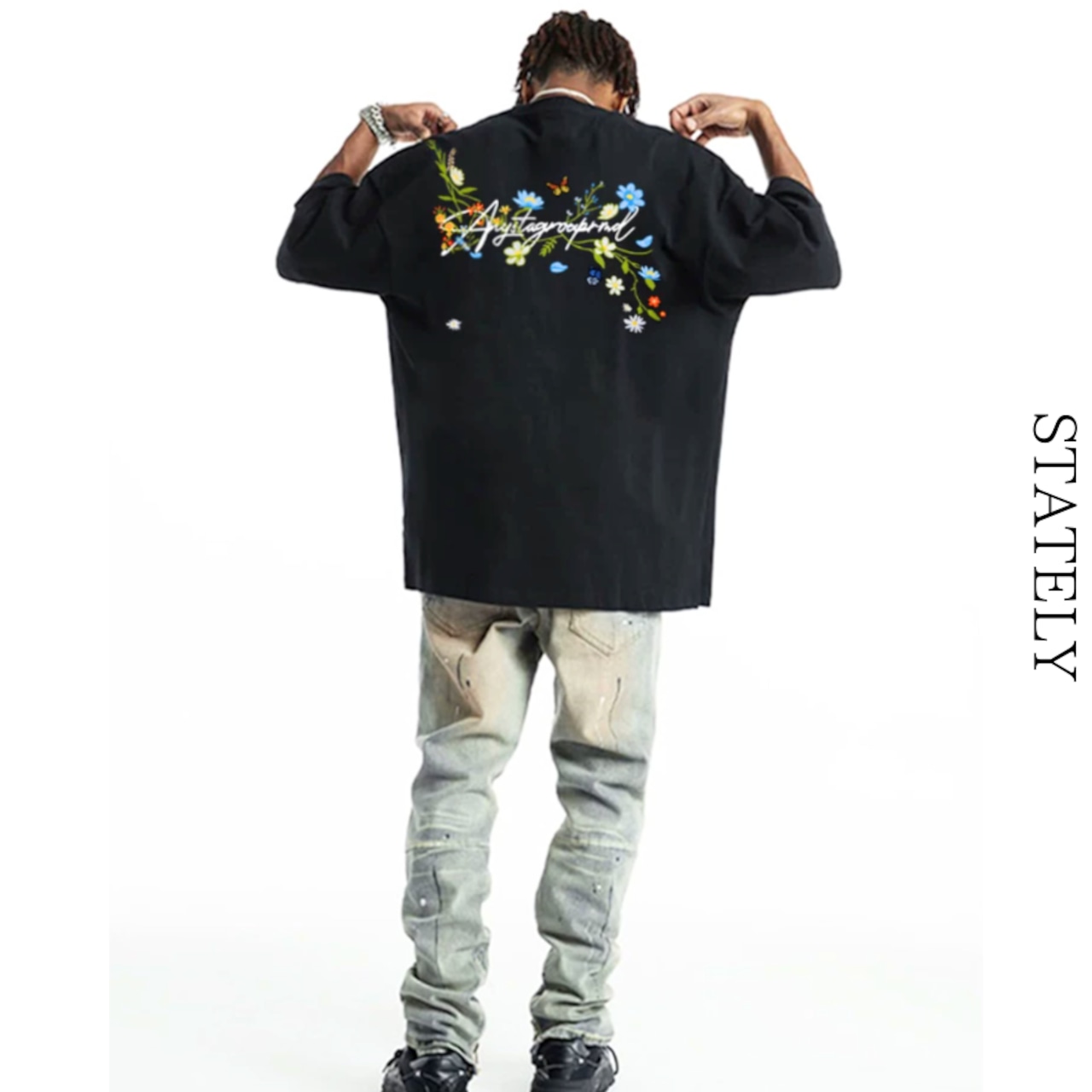 Floral Script Tee/2color_T307・画像7