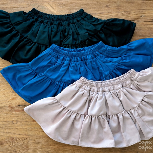 «sold out»«wonny ribbon»ブラック　L(105~115サイズ) Autumn P-skirt 3colors