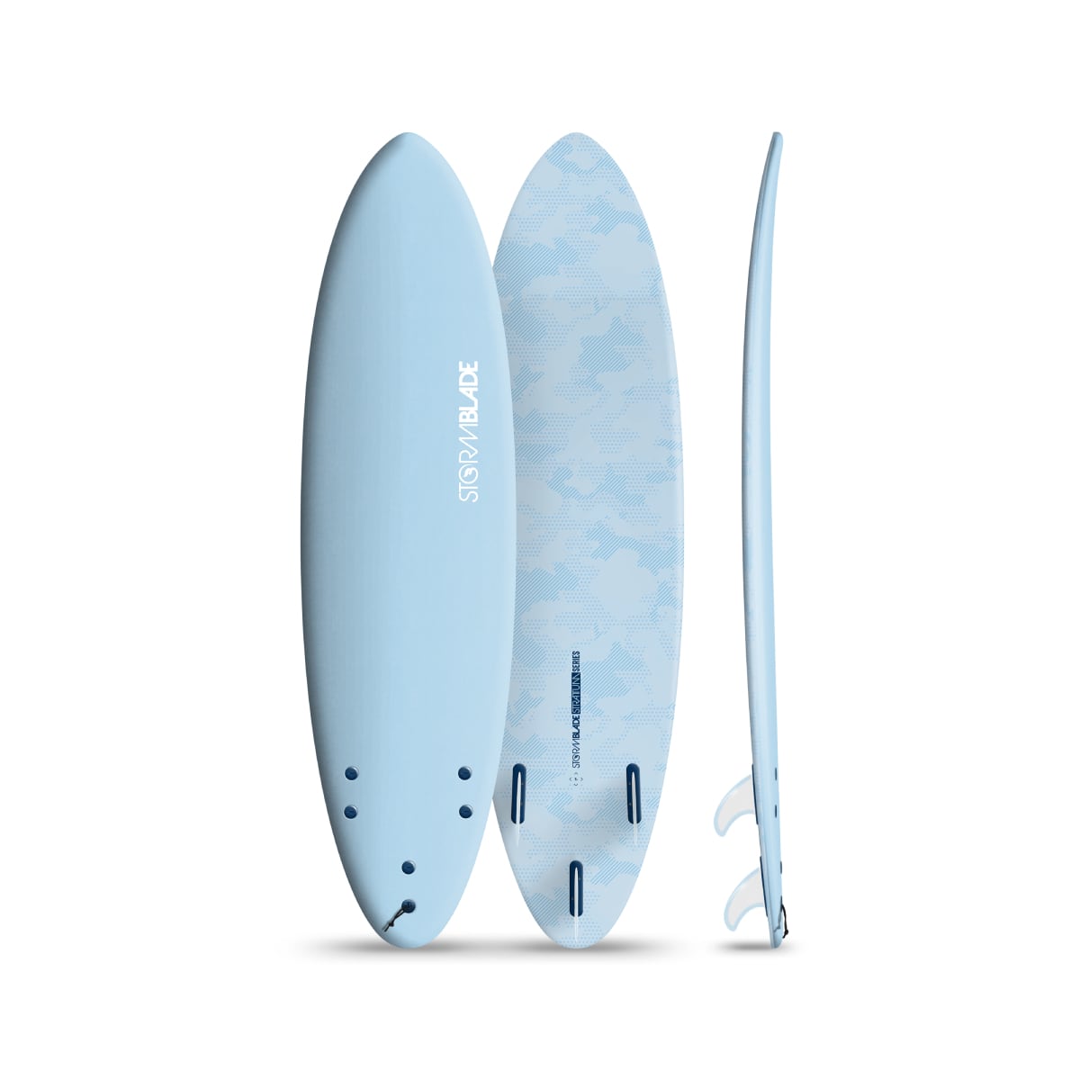 STORM BLADE 7ft BANDO SURFBOARD - SKY BLUE | BUZZZ Corporation