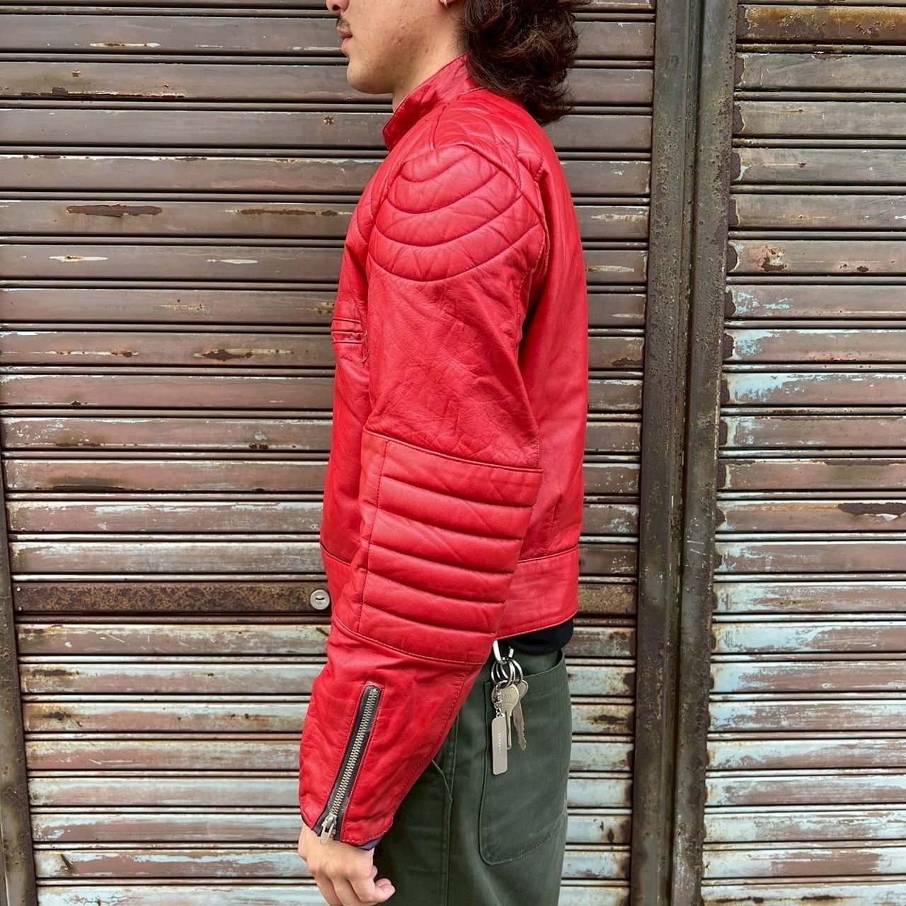 70s vintage Kett Leathers Mサイズ　襟付きシングル 英国製 70s Kett Leathers シングルライダース ドミネーター M