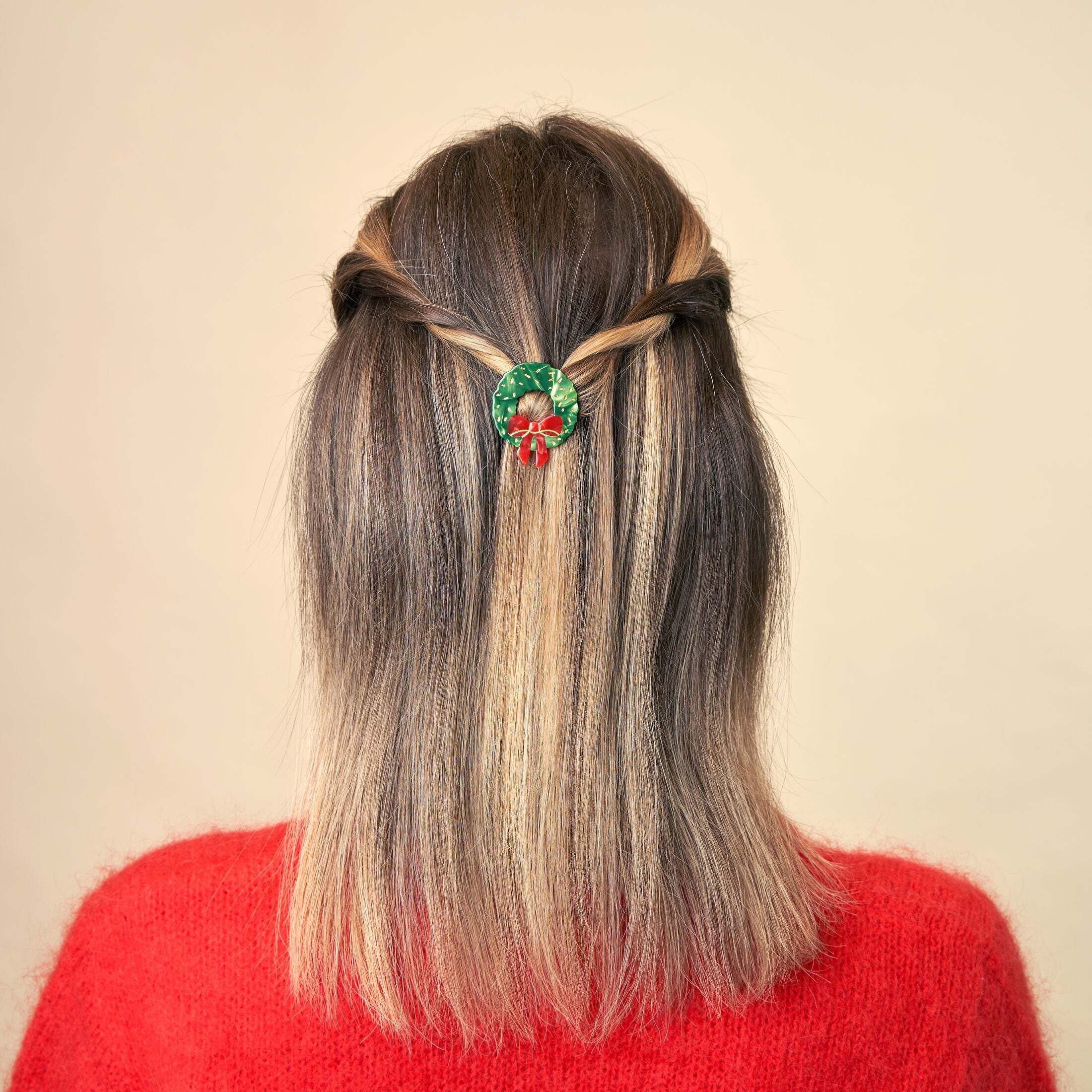 Coucou Suzette/ Christmas Wreath Hair Clip