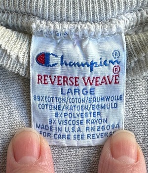 -Champion- Vintage Revers weave 90s L Sweat-NOTRE DAME