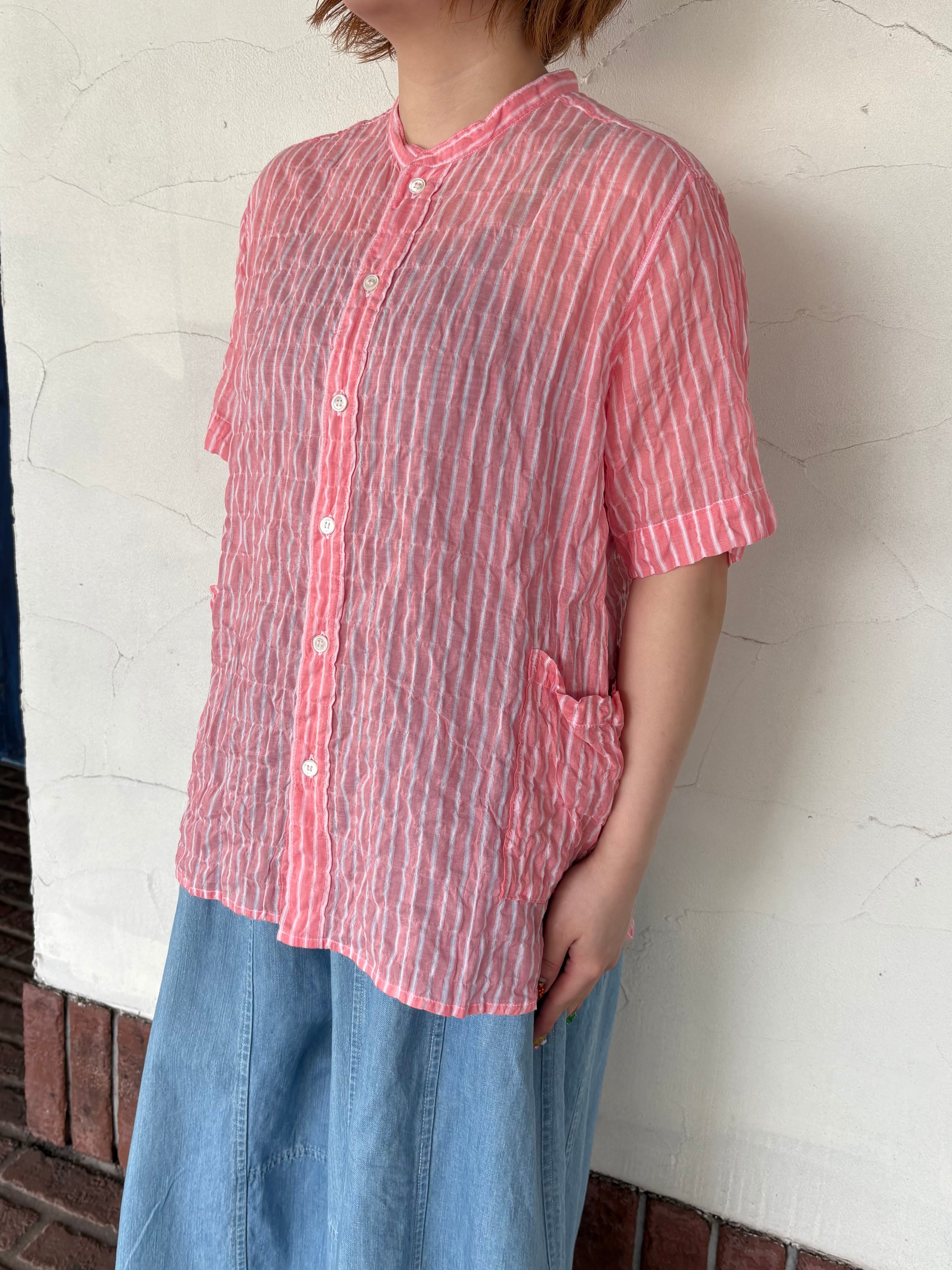 NATURAL LAUNDRY] “シャーリング 前開きファーマーシャツ” | HORUS WORKS