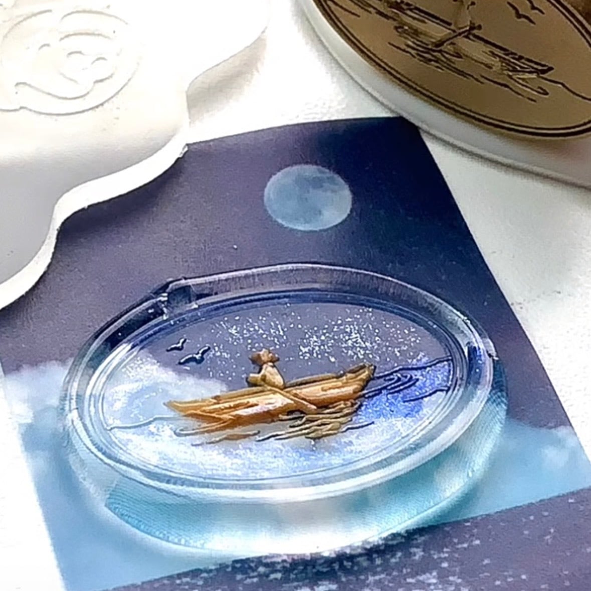一葉の舟|A Solitary Boat・シーリングスタンプ