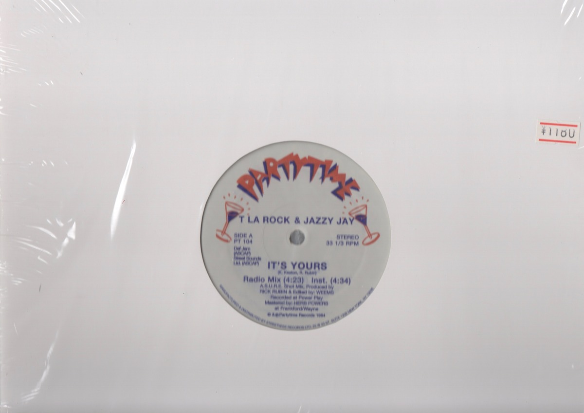 【12inch】T La Rock & Jazzy Jay / It's Yours COMPACT DISCO ASIA