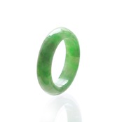 【10号】レアアイテム！これぞ翡翠！くり抜き甲丸リング A貨翡翠 jd_rg1645