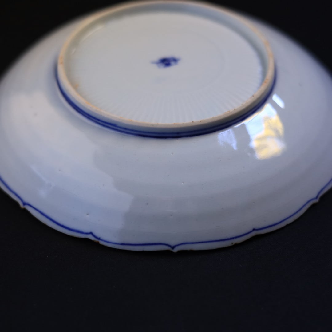 AS 加藤幸治 五彩闘鶏文輪花6寸皿 | 芦屋貴兆陶家 online shop