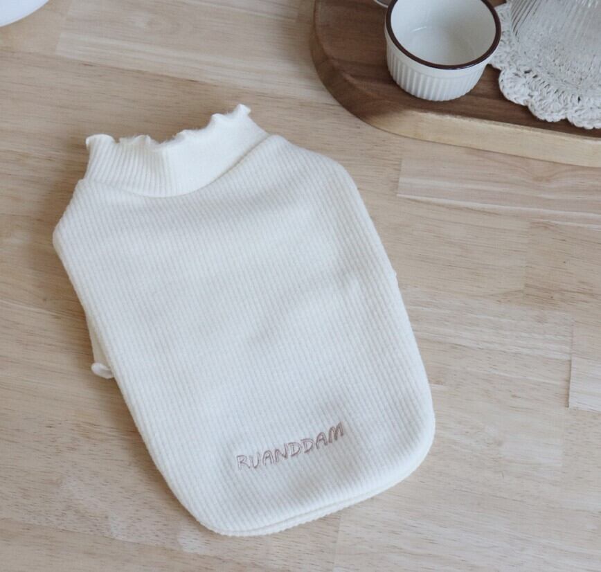 L/即納【RUANDDAM】Wave mink Turtleneck《Ivory》