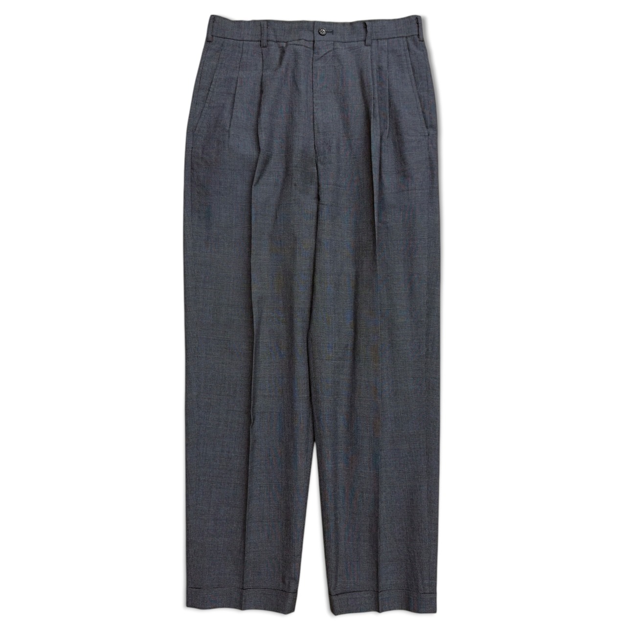 【COMME des GARÇONS HOMME】田中オム　スラックス　コムデギャルソンオム　ギンガムチェック　グレー系