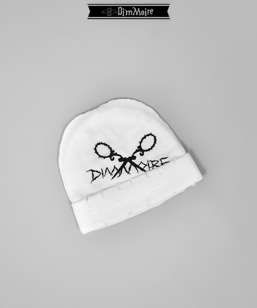 ロゴダメージBEANIE【White】