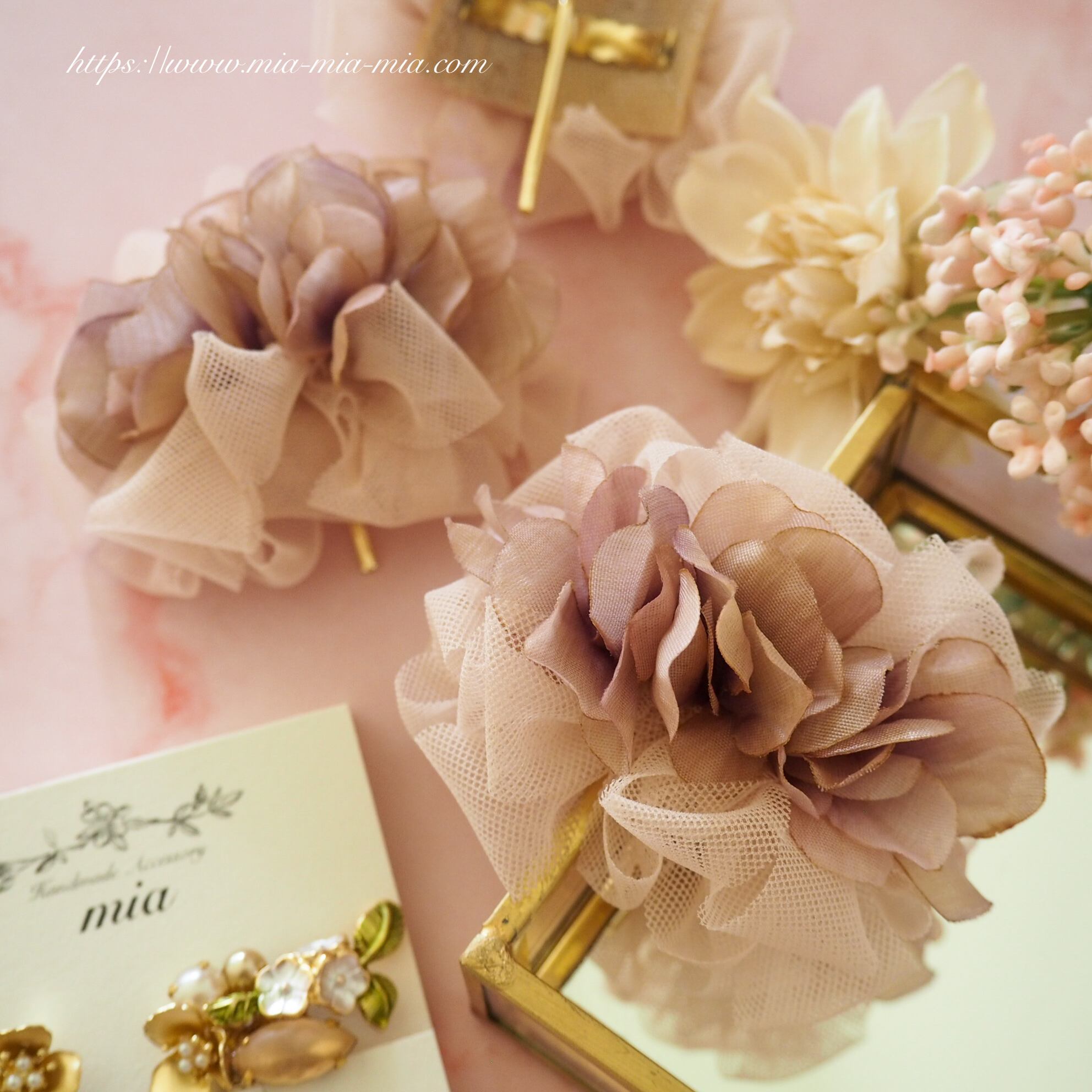 ペタルガーデンポニーフック / くすみピンク | mia