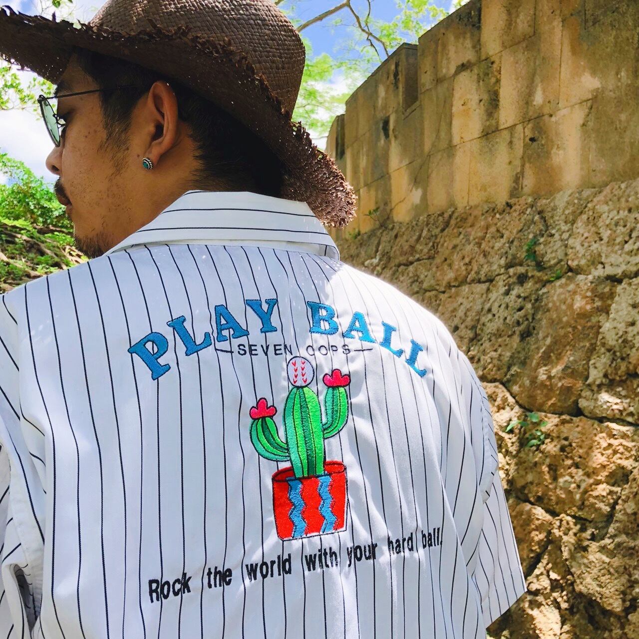 PLAY BALLシャツ！《XL size》 | seven oops