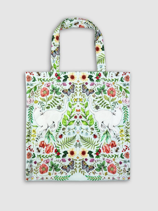 プリントトートバッグ　SAX