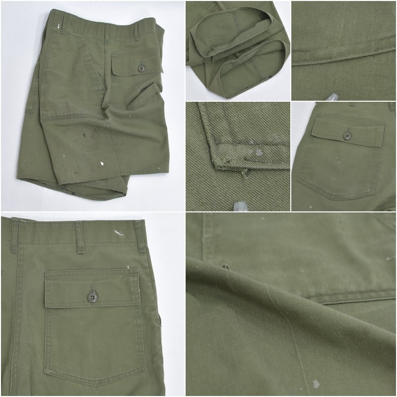 70～80s U.S.ARMY 米軍 OG107 ユーティリティパンツ ペイント デザイン