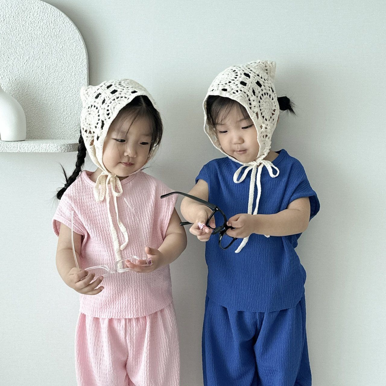 [Moran bebe] Sally 3-Piece Set-up (Tee + Sleeveless + 3/4 Relax Pants) / [모란] 샐리3종세트(티+나시+7부고쟁이)