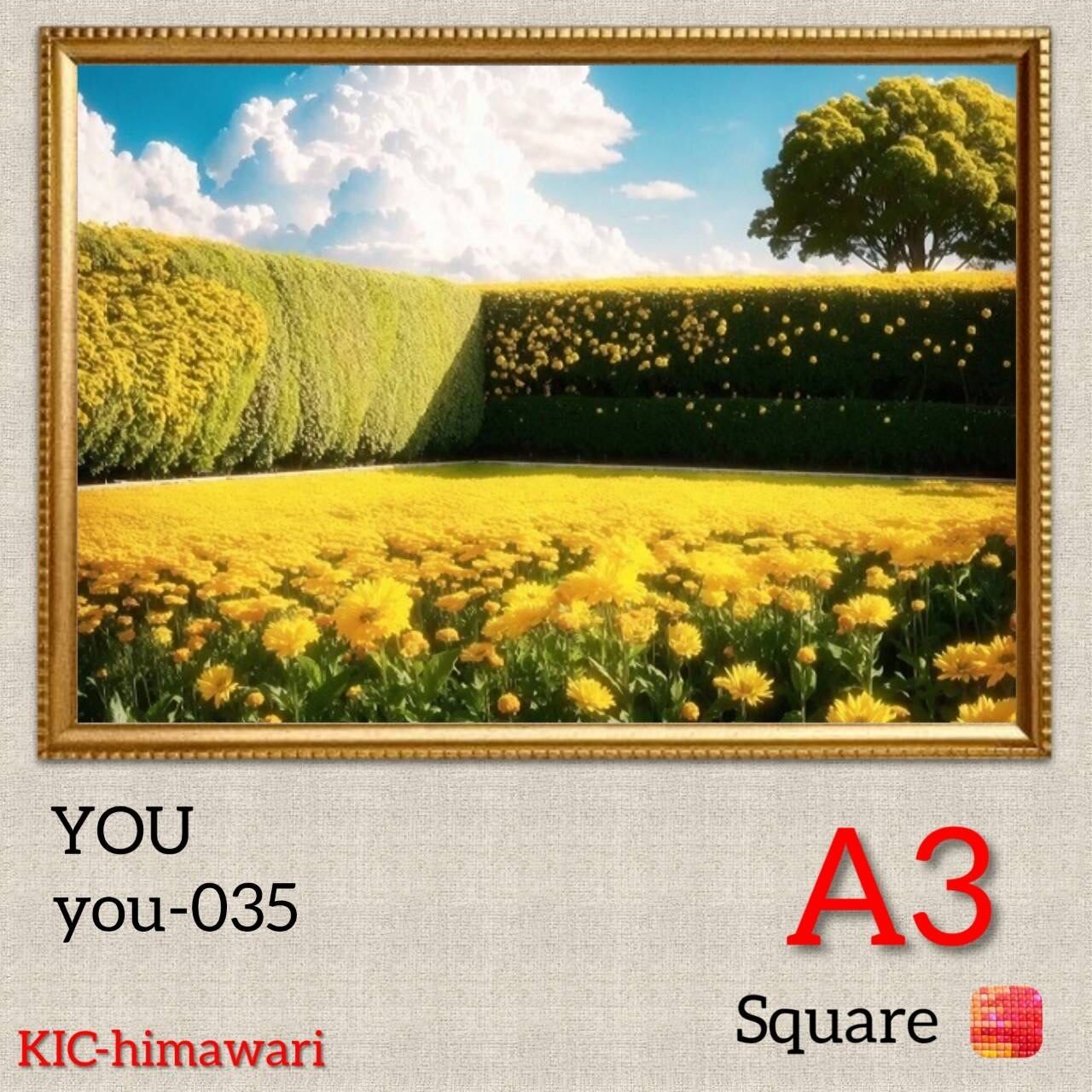 A3サイズ 四角ビーズ【you-035】ダイヤモンドアート