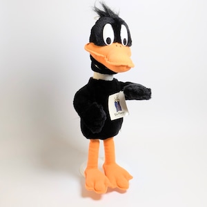 ☆VINTAGE 1994☆【 Looney Tunes ( ルーニーテューンズ ) 】 ダフィー・ダック Six Flags Theme Parks 限定 / ぬいぐるみ / プラッシュ 〚アメリカン雑貨 アメトイ〛