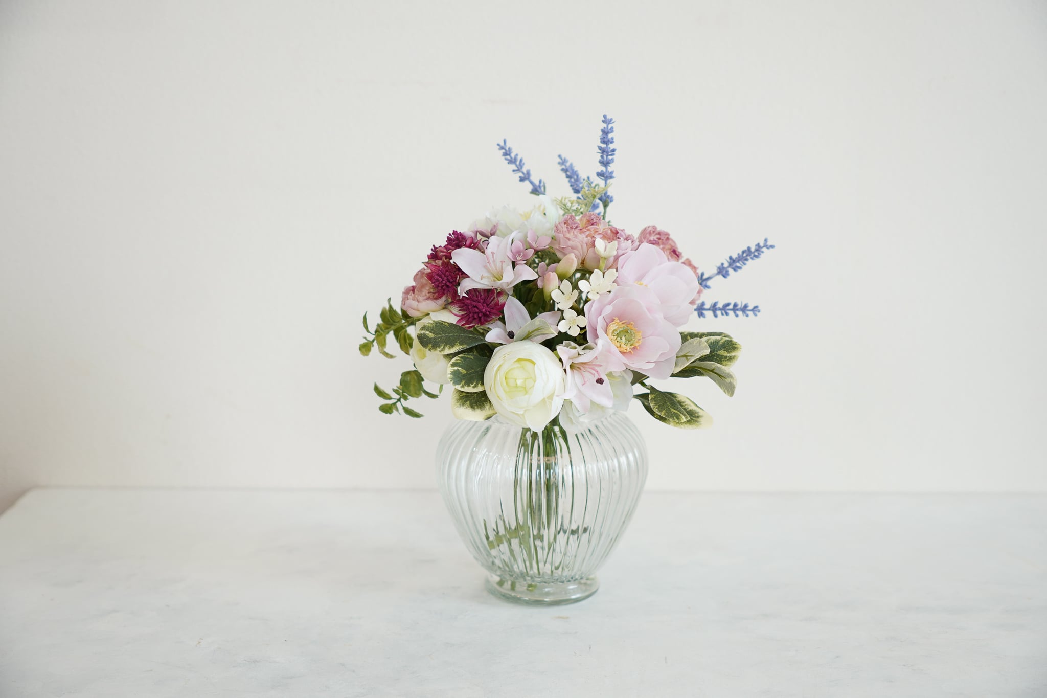 ぽってりガラスのフラワーベース | Atelier Bluebell wood