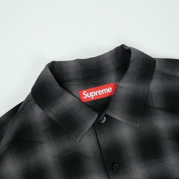 Size【L】 SUPREME シュプリーム 26SS Shadow Plaid Rayon Shirt Black