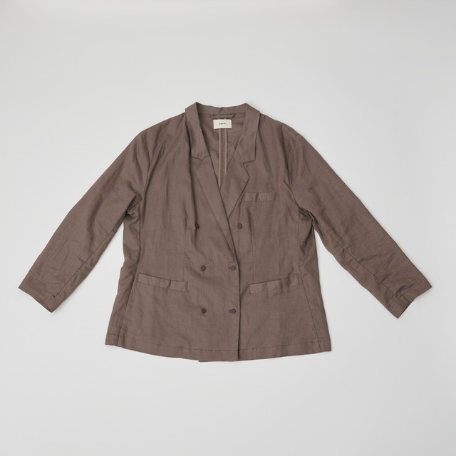 Linnen jacket/brown