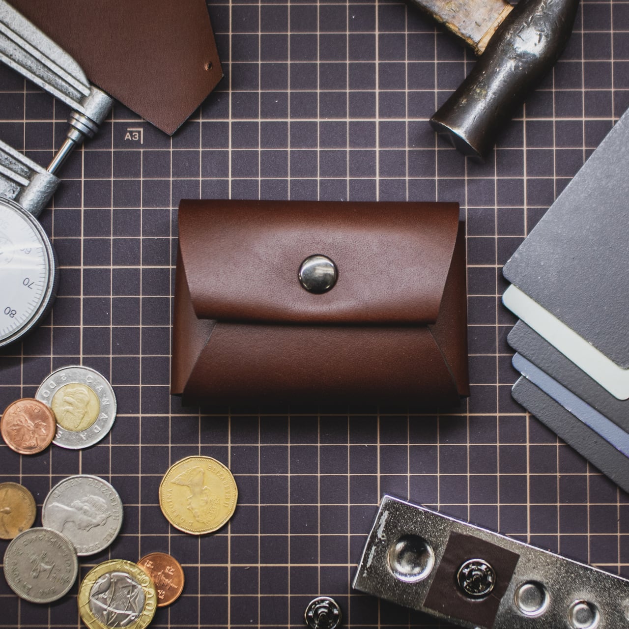 【M size】本革コインケース 一枚革仕上げ Leather Coin Case | crambox creating powered by BASE