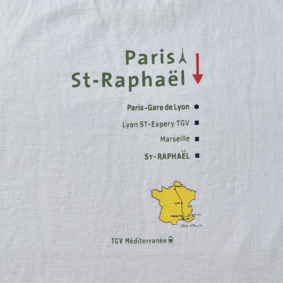 快晴堂 カイセイドウ UNIT-Tシャツ vers cote d'azule ベーシックフィット・オフホワイト 納得の品質