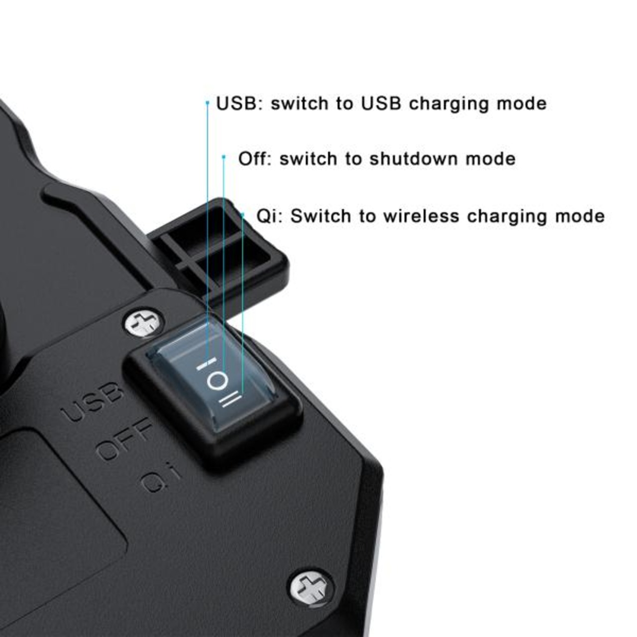 Formosa Japan IP65防水 スマホホルダー 充電 USBポート付き 無線Qi対応 二輪 バイク 原付 ハンドル ミラー 両方取付可能 5