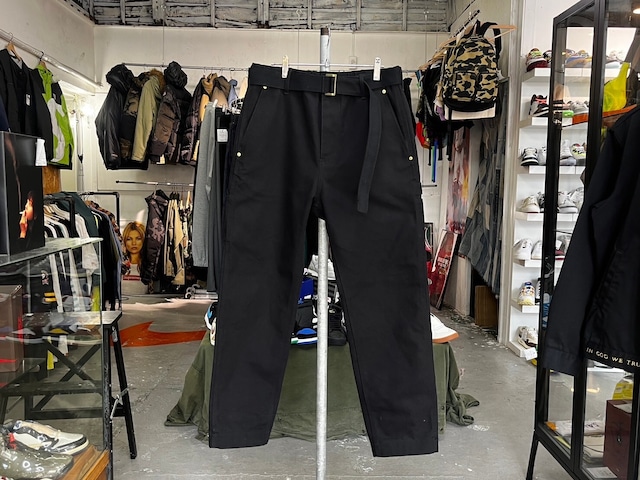 sacai × CARHARTT WIP CANVAS PANT BLACK 1 42876