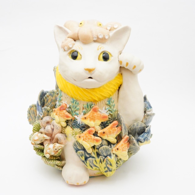 【白木千華】まねきねこ　うみのなか　25