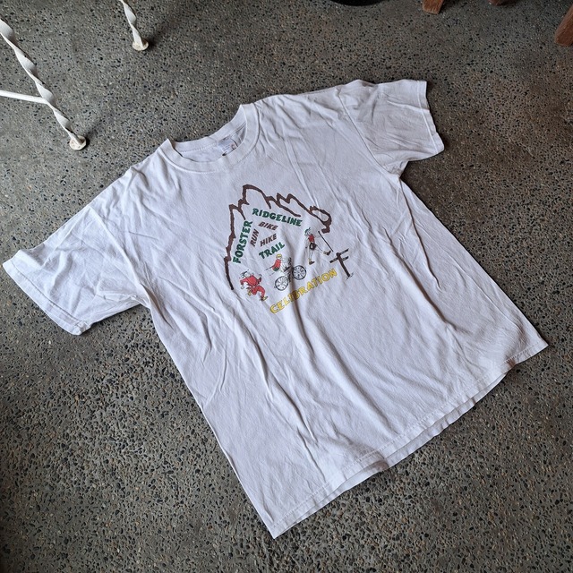 "FORSTER RIDGELINE TRAIL" 両面プリントTシャツ used [407054]