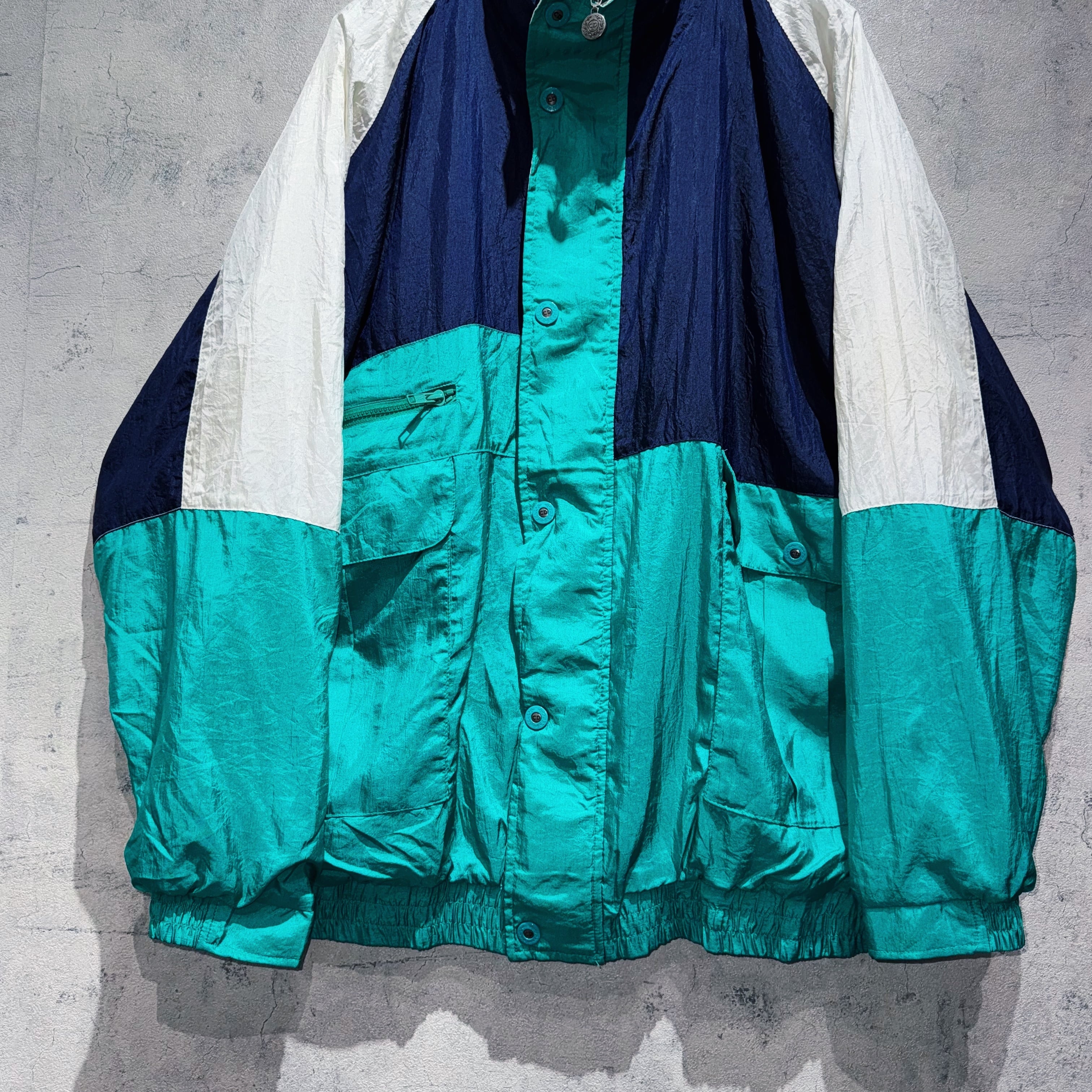 80's”Christian Dior”brand logo zip design nylon jacket | ayne