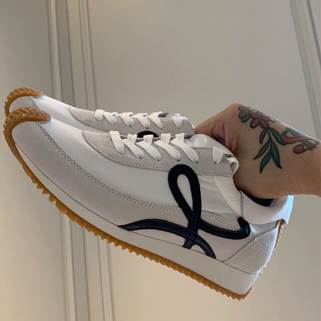 【予約販売】スニーカー シューズ 靴 ホワイト イエロー ブラック 配色 レトロ シック 韓国 トレンド カップル お洒落 カジュアル ストリート 24cm/24.5cm/25cm/25.5cm/26cm/26.5cm/27cm