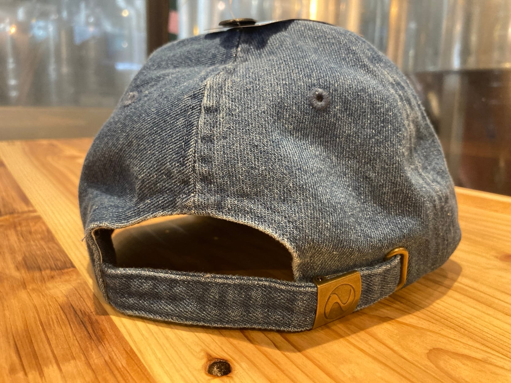 YOKOHAMA BEER ロゴ刺繍デニムCAP　ダークブルー【NEWHATTAN】