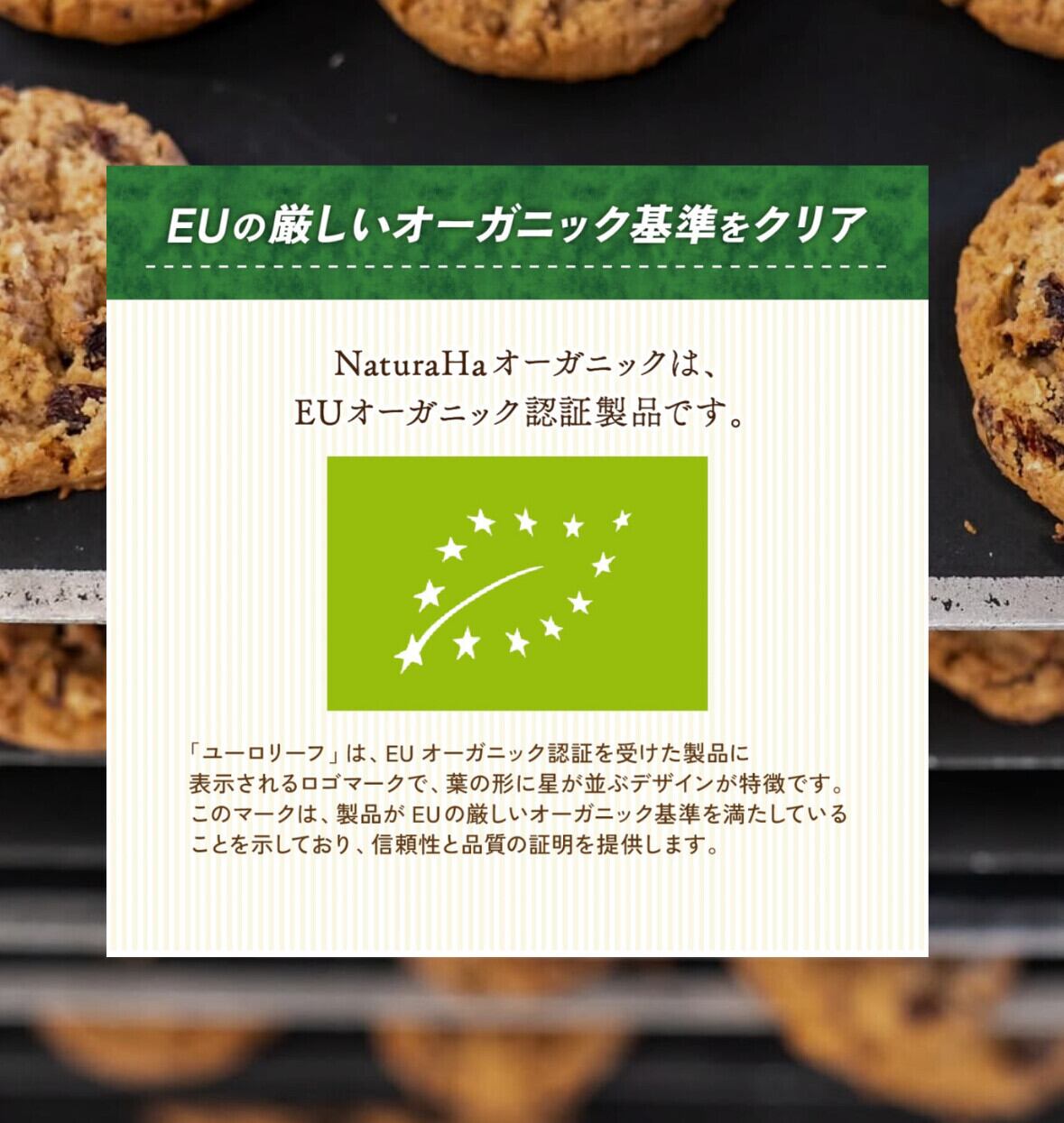 GENEROUS】有機グルテンフリー クッキー オーツ麦・チョコチップ 5個入