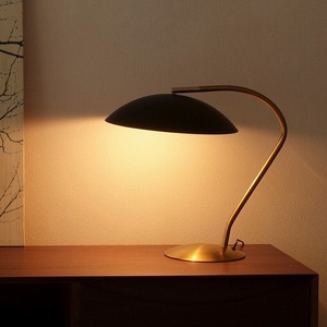 レトロ テーブルランプ （ブラック/真鍮メッキ） ◆照明 ライト