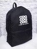 【定番】COMME des GARCONS コムデギャルソン 大容量 ユニセックス ロゴデザイン ナイロン バックパック リュックサック デイパック 黒x白