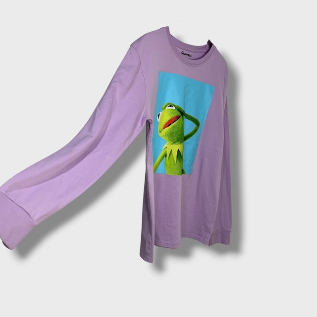 Kermit カーミット プリントロンT キャラ マペット M パープル カエル