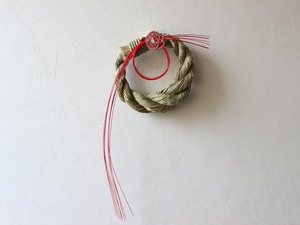 紅白粒の太縄飾り/しめ縄・お正月飾り