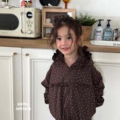 韓国子供服 / 26Autumn / 〖取寄〗second moment / 夜羊羹フーデッドジップアップ / キッズ服 / 女子服 *XS~JL*