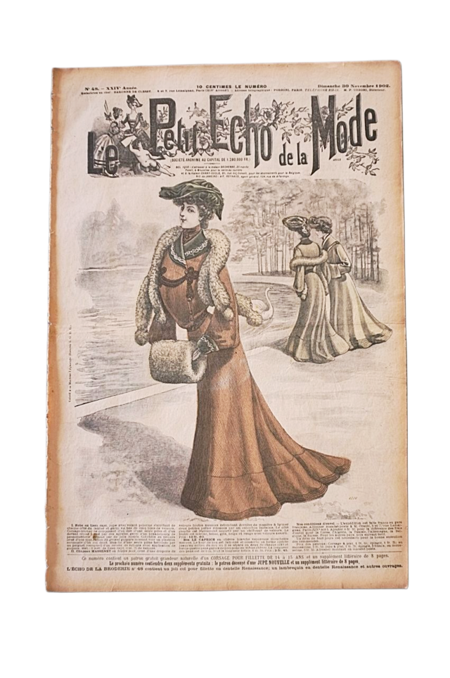 1902s Le Petit Echo de la Mode 44c 永遠の淑女とモード新聞