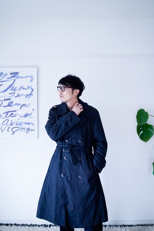 【1980s】 "US Navy by American Apparel" Water Proof Trench Coat / 895