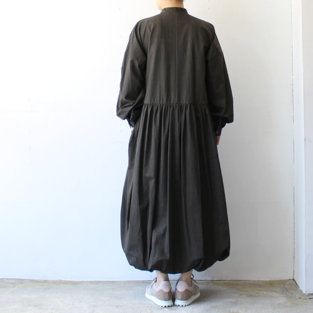 HAVERSACK 墨染ブロードバンドカラーワンピース Ink dyed broad