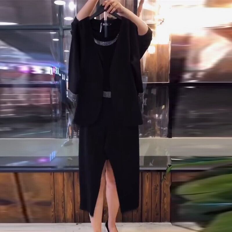 ラージサイズレディースパンツ秋スーツファットmmスリーピーススーツルーズ200キャティーズパンツファットシスター薄かった9点 ミックスインファッション13345101390