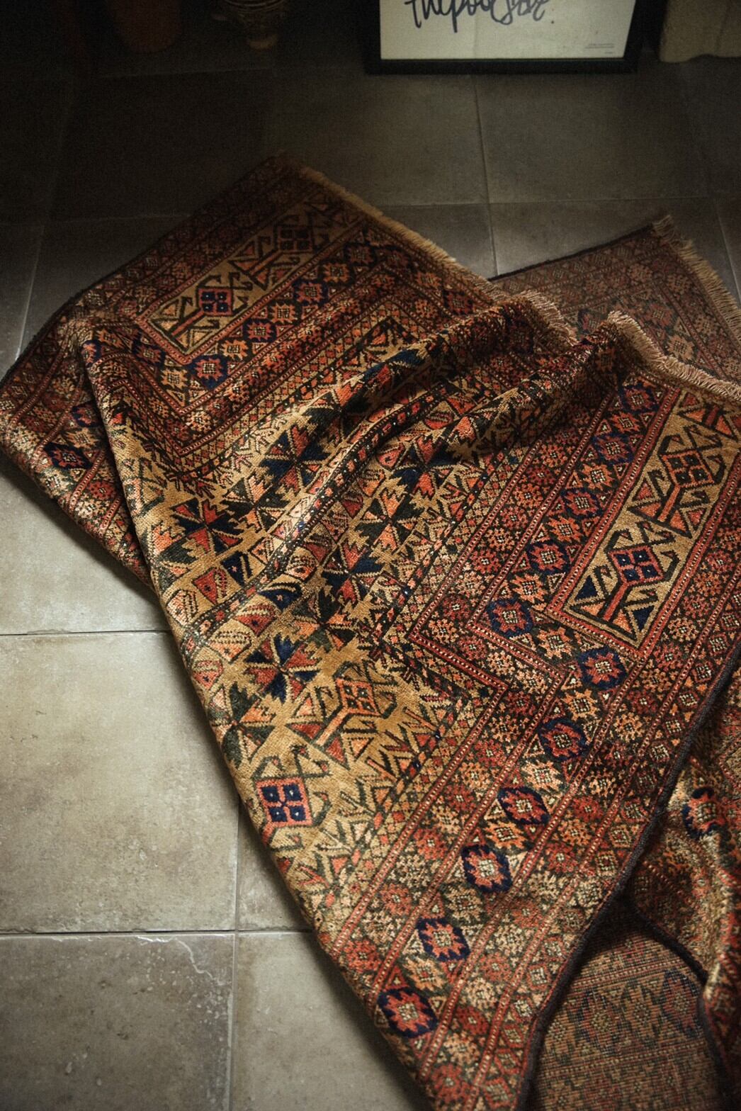 475-Vintage Kowdani Baluch rug