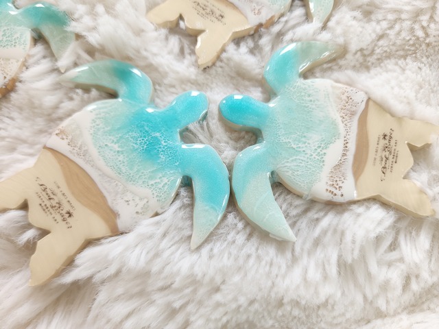 499.オーシャンレジンアート オリジナル ホヌマグネット