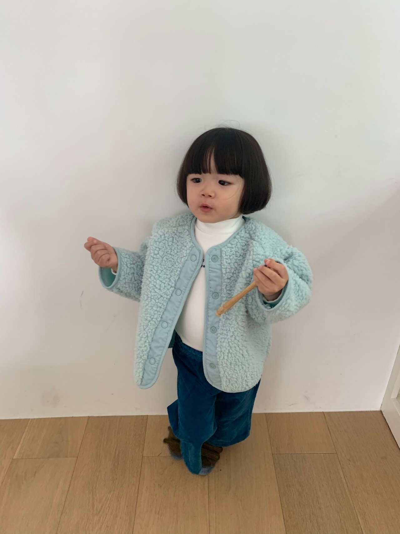 ペッパー / PEPPER / プードルボアジャンパー / 韓国子供服 / キッズ / 26winter〖取寄〗*XS~XL*